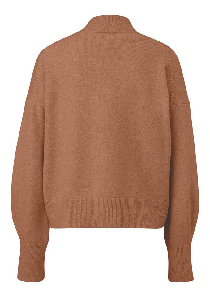 s.Oliver Stehkragenpullover Basic (1-tlg) Stehkragen, langarm, Baumwoll-Woll-Mix – Bild 5 von 5