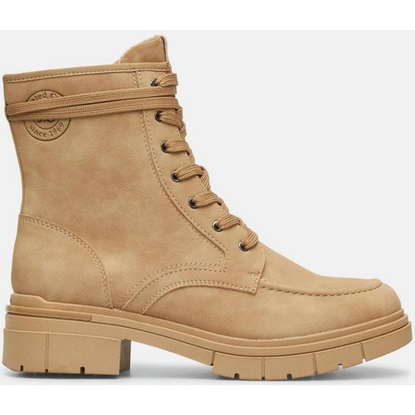 s.Oliver Stiefel Stiefel Stiefel in Leder-Optik mit Logo-Prägung