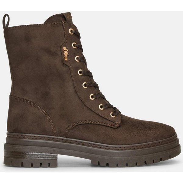 s.Oliver Stiefel Stiefel Stiefel in Leder-Optik mit Schnürung