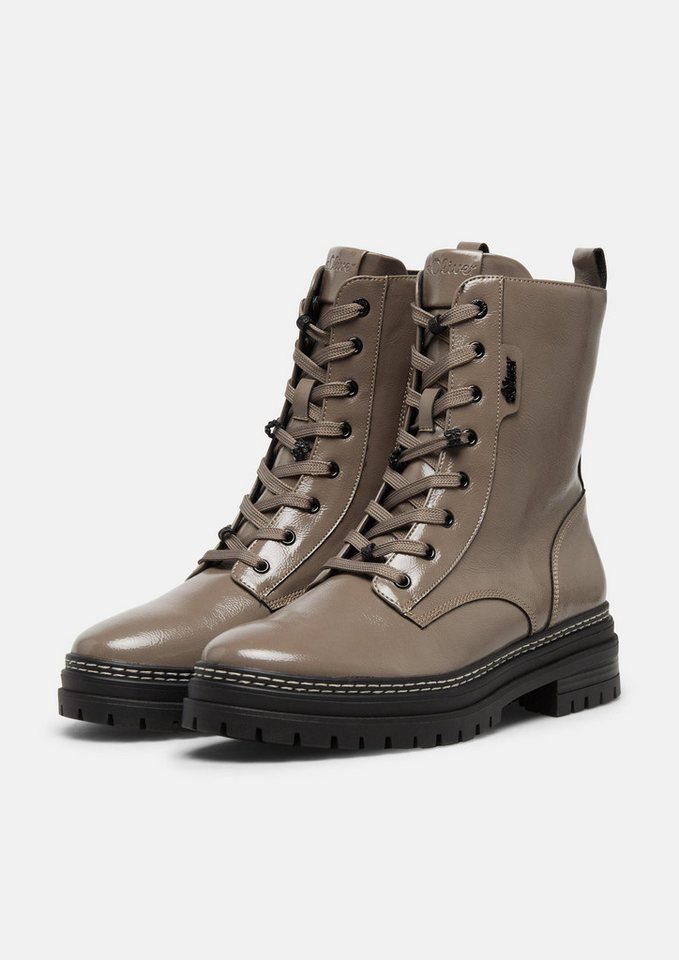 s.Oliver Stiefel Stiefel Stiefel in Leder-Optik mit Schnürung – Bild 3 von 3