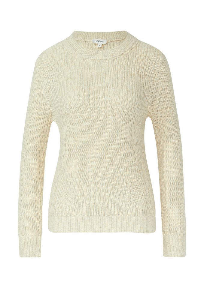 s.Oliver Strickpullover aus Wollmix und mit Strickmuster – Bild 4 von 4
