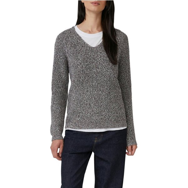 s.Oliver Strickpullover mit V-Ausschnitt, meliert
