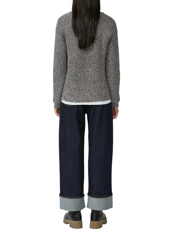s.Oliver Strickpullover mit V-Ausschnitt, meliert – Bild 2 von 4