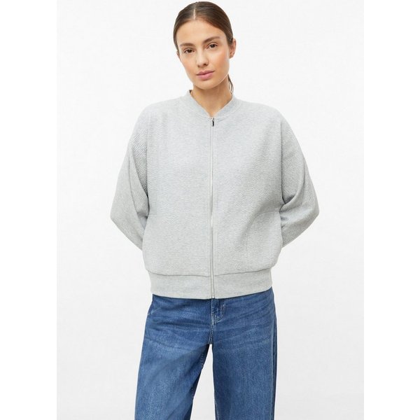 s.Oliver Sweatjacke Sweatshirt Jacke Strukturierter Sweatshirt-Blouson
