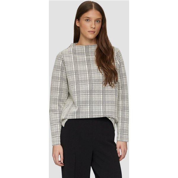 s.Oliver Sweatshirt Sweatshirt Gemustertes Sweatshirt mit Turtleneck