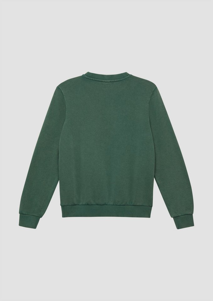 s.Oliver Sweatshirt Sweatshirt Gewaschenes Sweatshirt mit Frontprint – Bild 2 von 4
