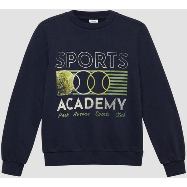 s.Oliver Sweatshirt Sweatshirt Gewaschenes Sweatshirt mit Frontprint