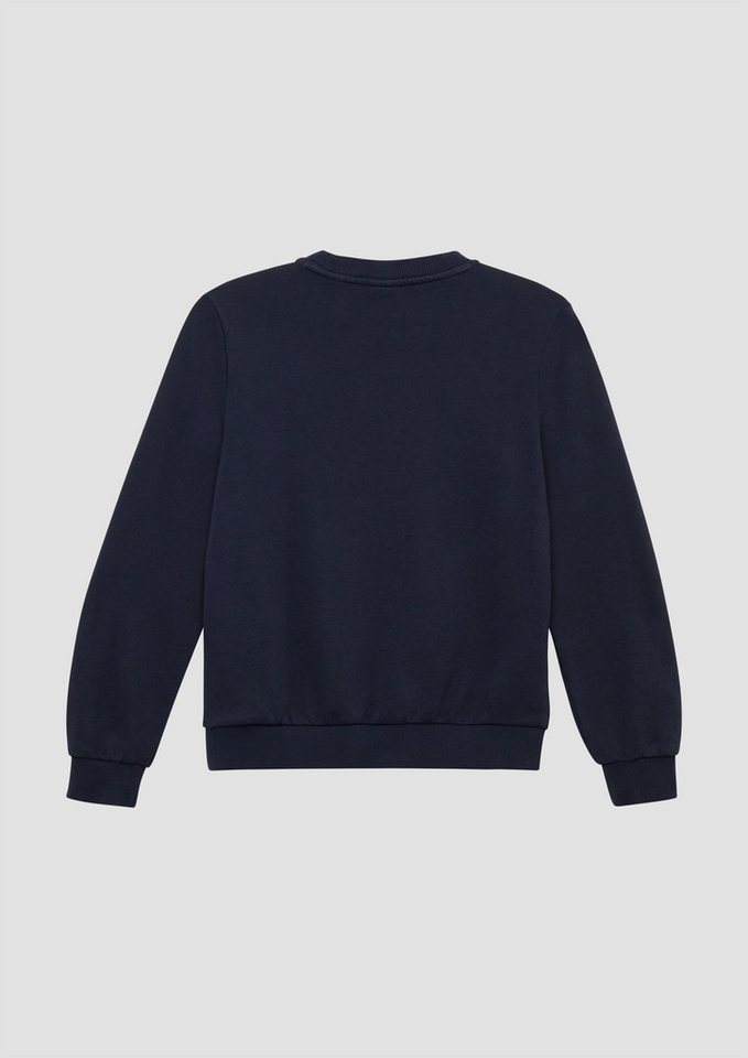 s.Oliver Sweatshirt Sweatshirt Gewaschenes Sweatshirt mit Frontprint – Bild 2 von 4
