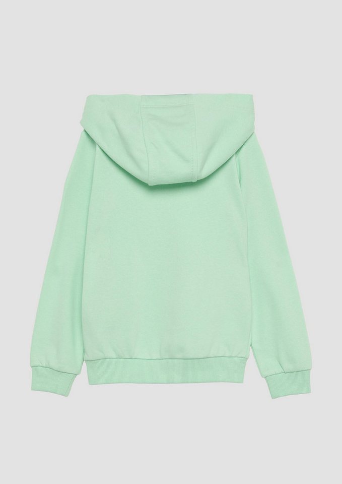 s.Oliver Sweatshirt Sweatshirt Hoodie mit Glitzerprint – Bild 2 von 3