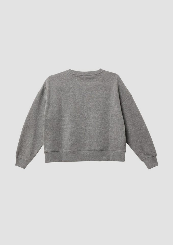 s.Oliver Sweatshirt Sweatshirt Kuscheliges Oversize-Sweatshirt mit dezentem Print – Bild 2 von 4