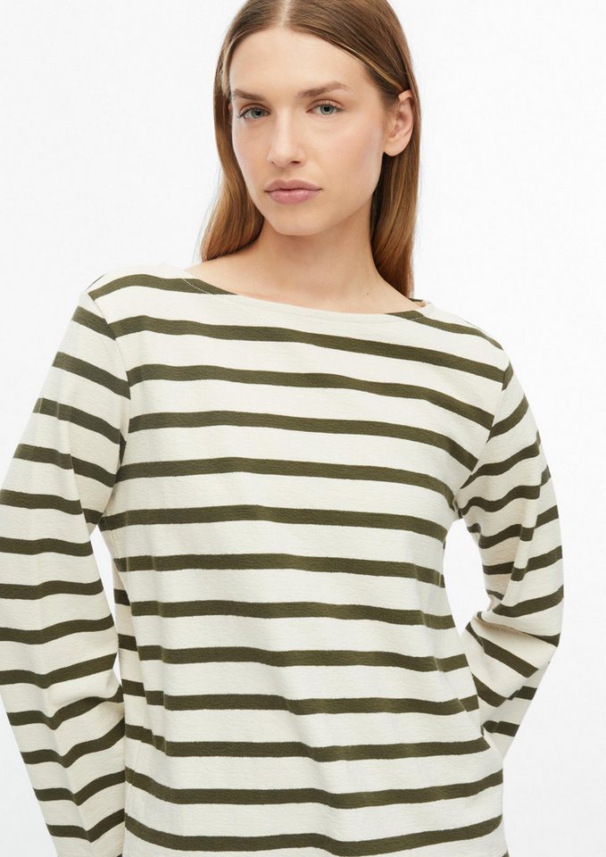 s.Oliver Sweatshirt Sweatshirt Leichtes Sweatshirt mit Streifen – Bild 4 von 5