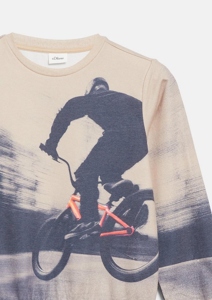 s.Oliver Sweatshirt Sweatshirt Sweatshirt mit All-over-Print – Bild 4 von 4