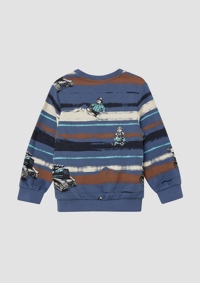 s.Oliver Sweatshirt Sweatshirt Sweatshirt mit All-over-Print – Bild 2 von 4