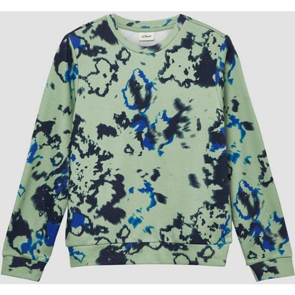 s.Oliver Sweatshirt Sweatshirt Sweatshirt mit All-over-Print