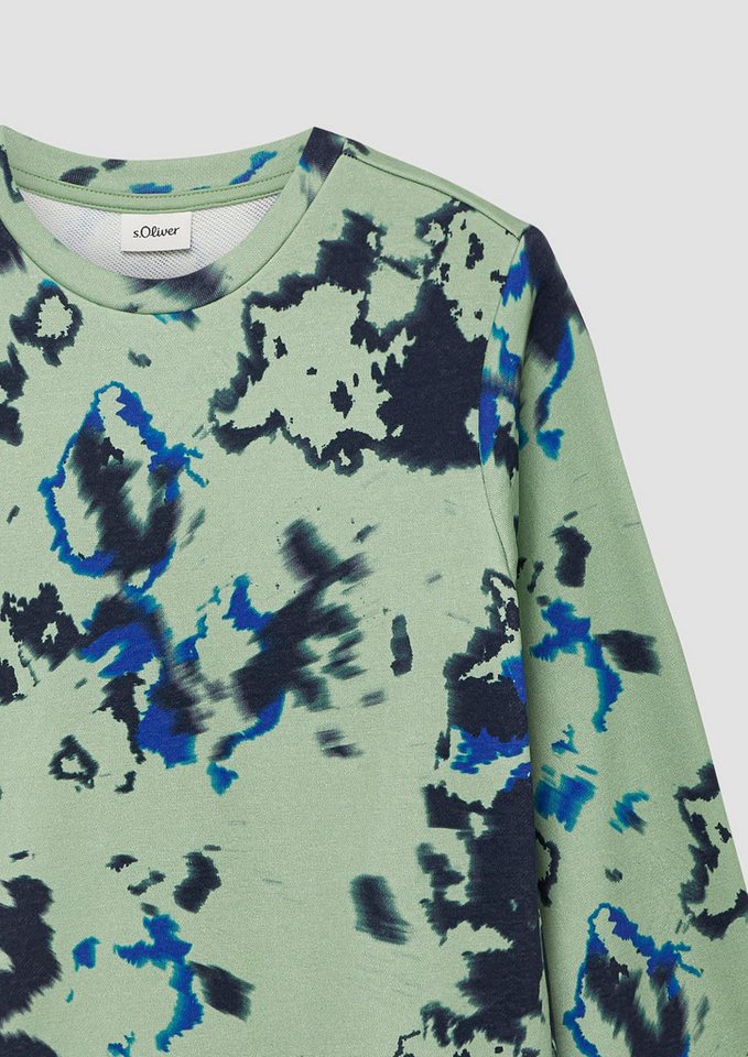s.Oliver Sweatshirt Sweatshirt Sweatshirt mit All-over-Print – Bild 4 von 4