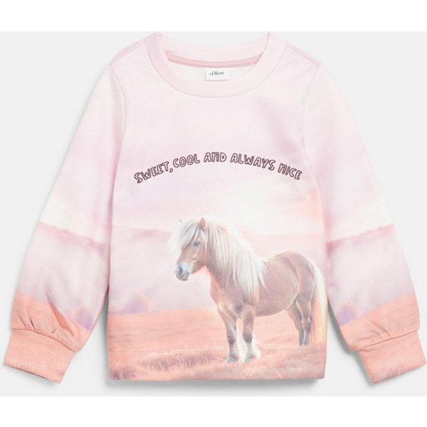 s.Oliver Sweatshirt Sweatshirt Sweatshirt mit All-over-Print