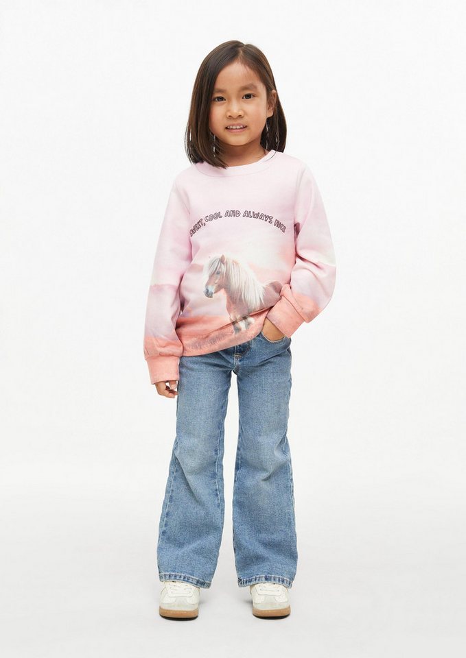 s.Oliver Sweatshirt Sweatshirt Sweatshirt mit All-over-Print – Bild 3 von 4