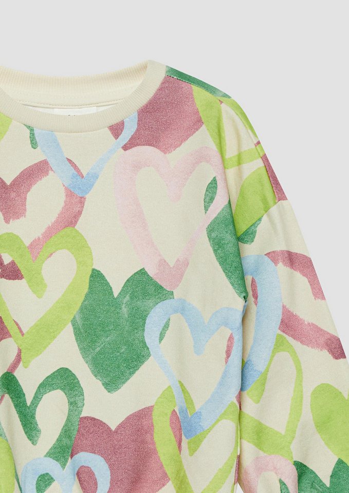 s.Oliver Sweatshirt Sweatshirt Sweatshirt mit All-over-Print – Bild 4 von 4