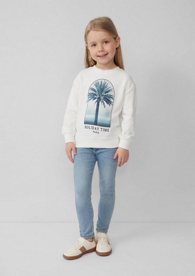 s.Oliver Sweatshirt Sweatshirt Oversize-Sweatshirt mit Frontprint – Bild 5 von 5