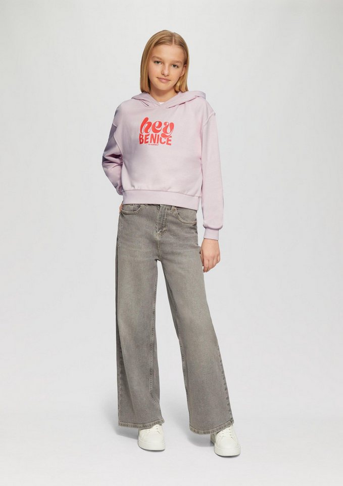 s.Oliver Sweatshirt Sweatshirt Oversized Kapuzen-Sweatshirt mit Front-Print – Bild 3 von 5