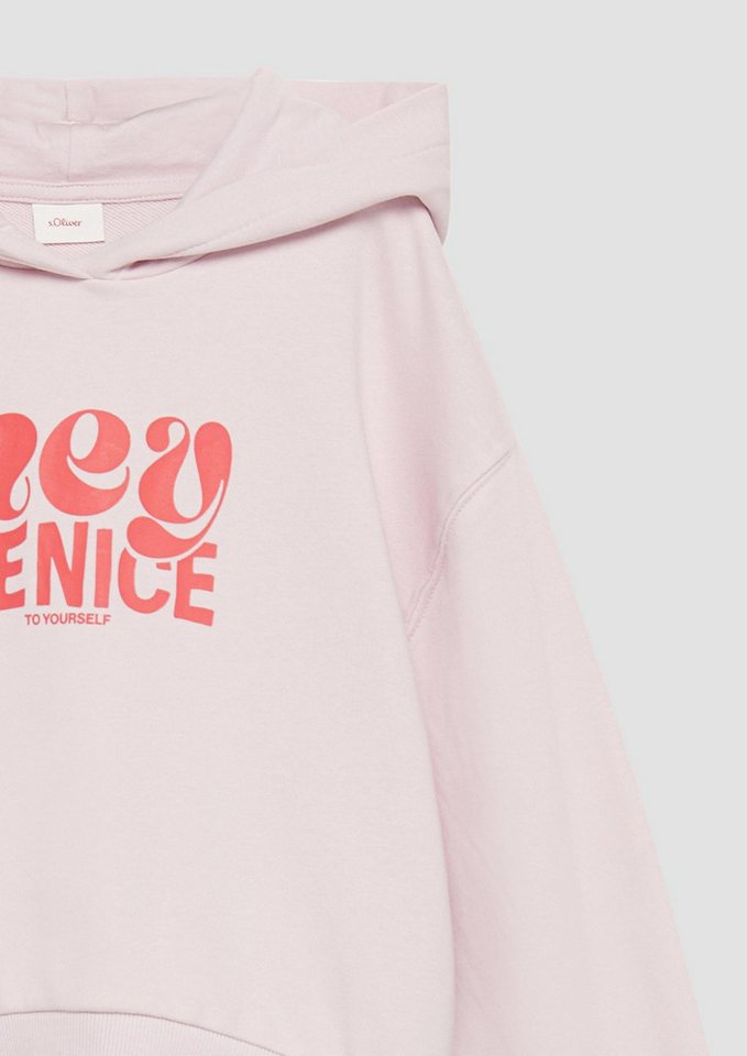 s.Oliver Sweatshirt Sweatshirt Oversized Kapuzen-Sweatshirt mit Front-Print – Bild 5 von 5