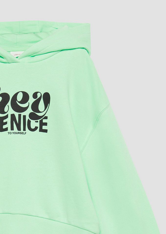 s.Oliver Sweatshirt Sweatshirt Oversized Kapuzen-Sweatshirt mit Front-Print – Bild 5 von 5