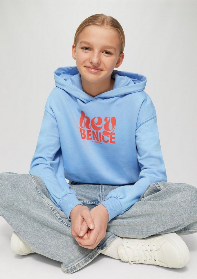 s.Oliver Sweatshirt Sweatshirt Oversized Kapuzen-Sweatshirt mit Front-Print – Bild 4 von 5