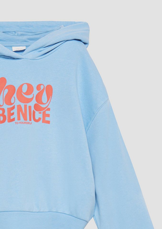 s.Oliver Sweatshirt Sweatshirt Oversized Kapuzen-Sweatshirt mit Front-Print – Bild 5 von 5