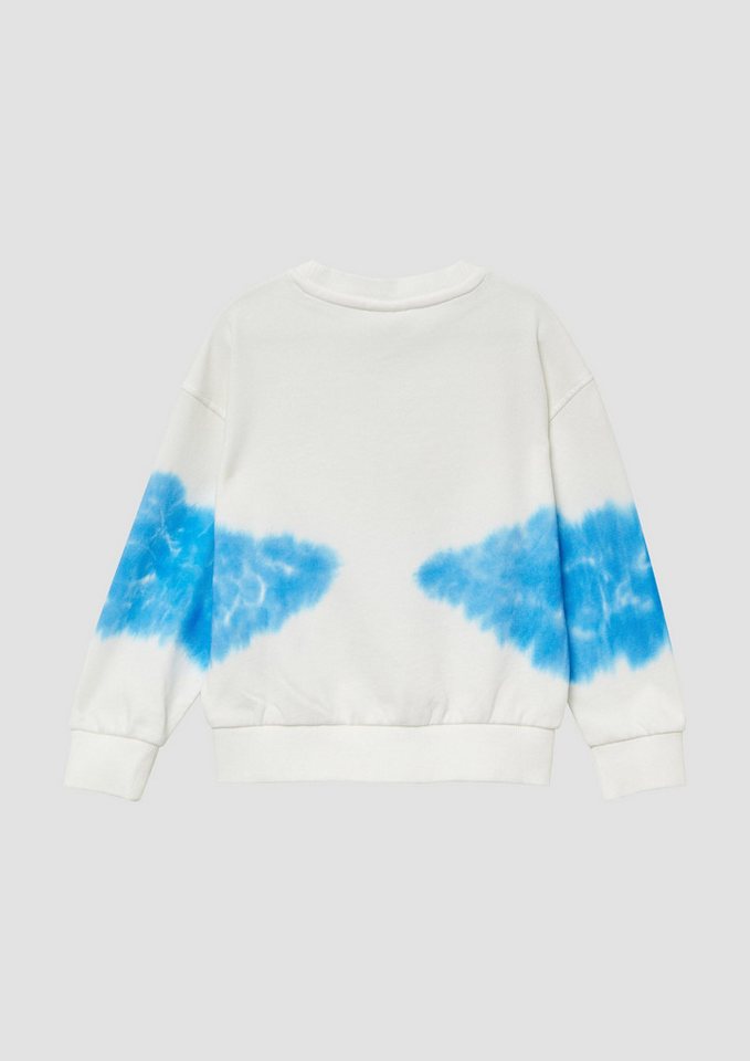 s.Oliver Sweatshirt Sweatshirt Oversized-Sweatshirt mit Batik-Effekt – Bild 2 von 4
