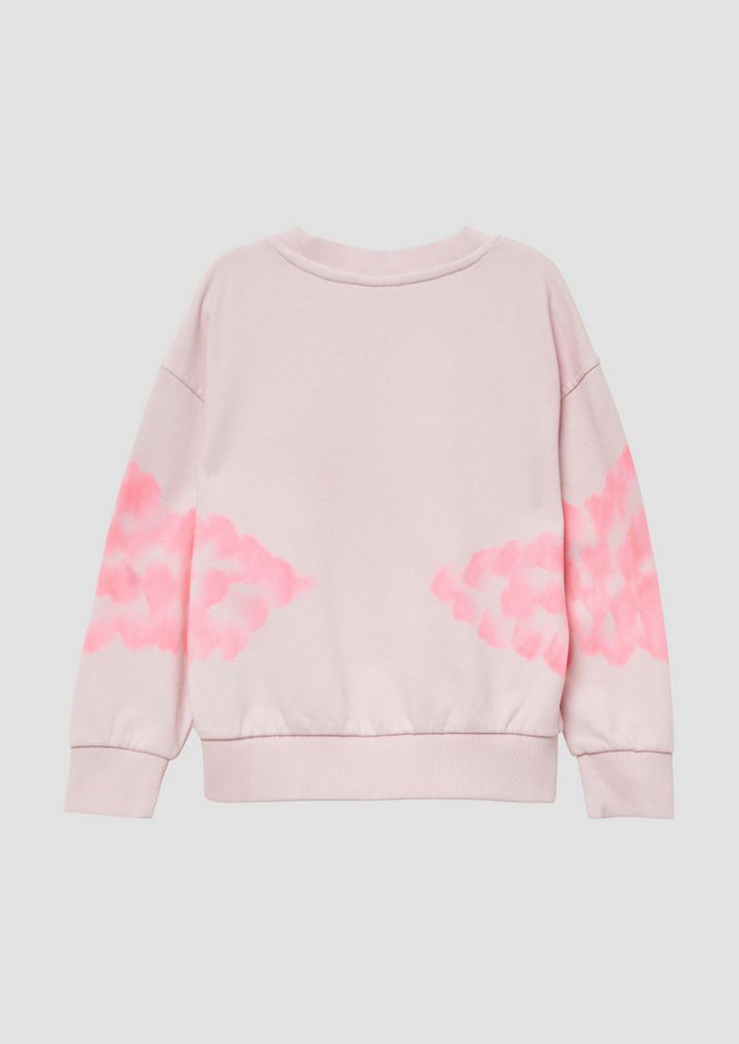 s.Oliver Sweatshirt Sweatshirt Oversized-Sweatshirt mit Batik-Effekt – Bild 2 von 4