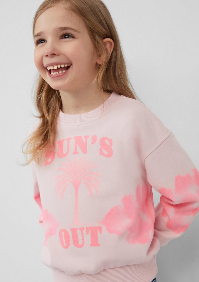 s.Oliver Sweatshirt Sweatshirt Oversized-Sweatshirt mit Batik-Effekt – Bild 4 von 4