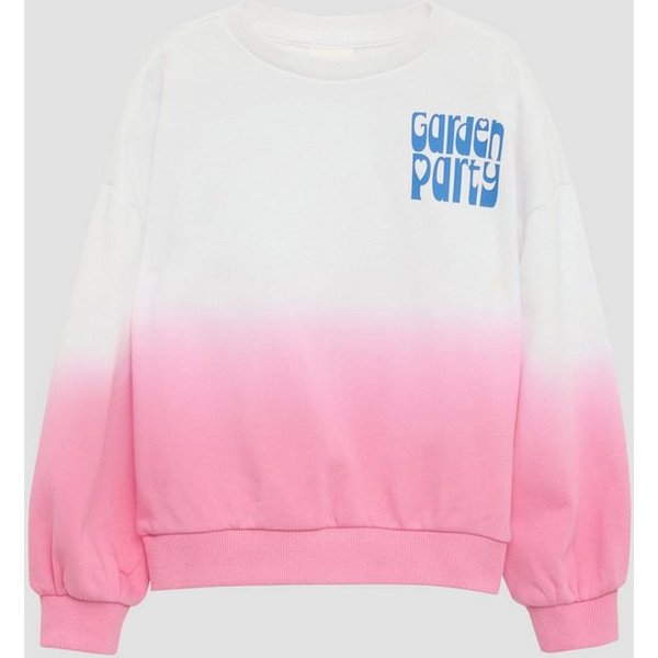 s.Oliver Sweatshirt Sweatshirt Oversized Sweatshirt mit Print und Farbverlauf
