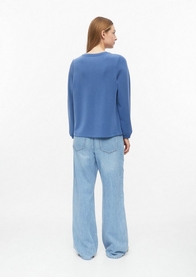 s.Oliver Sweatshirt Sweatshirt Scuba-Sweatshirt mit weitem Arm – Bild 3 von 5