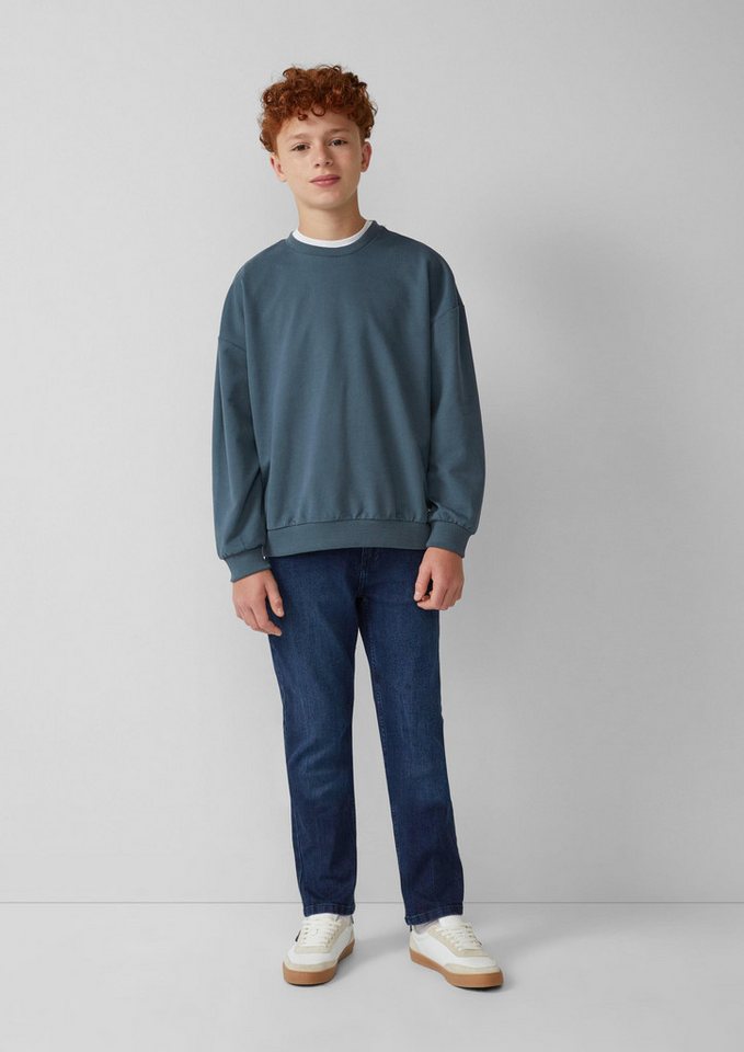 s.Oliver Sweatshirt Sweatshirt Unisex Sweatshirt im Oversize-Shape – Bild 3 von 4