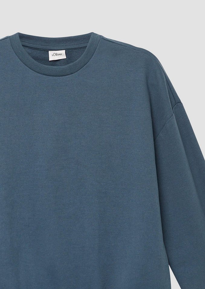 s.Oliver Sweatshirt Sweatshirt Unisex Sweatshirt im Oversize-Shape – Bild 4 von 4