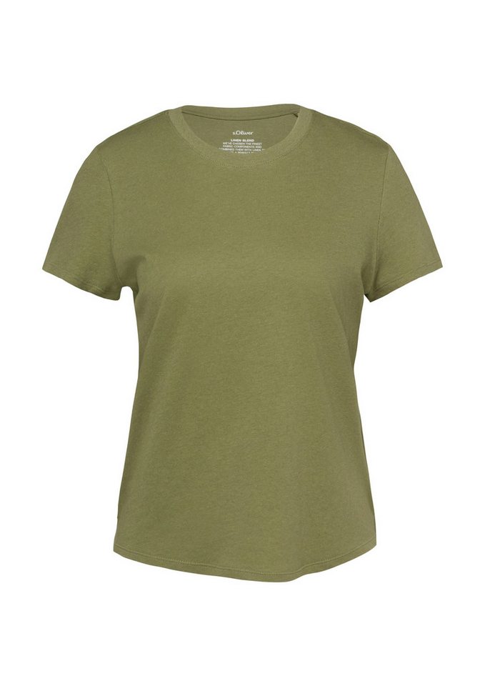 s.Oliver T-Shirt mit Rippblende – Bild 4 von 4