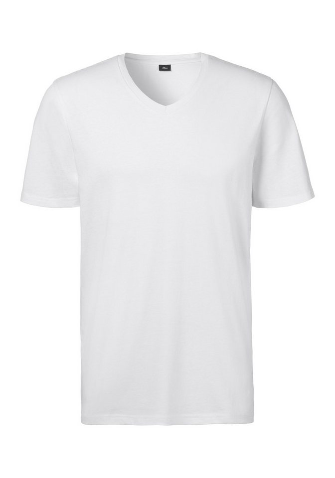 s.Oliver T-Shirt (Packung, 2-tlg) klassisches Unterziehshirt – Bild 2 von 3