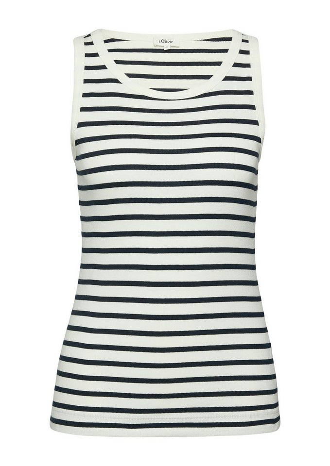 s.Oliver Tanktop mit Streifen Muster – Bild 4 von 4