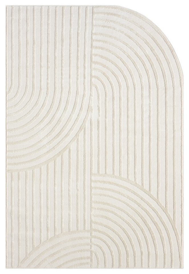 s.Oliver Teppich Cilla, besondere Form, modernes Design, dichte Qualität, rechteckig, Höhe: 11 mm, Woll-Look, Skandi, Boho, leichter Glanz, Wohnzimmer, Schlafzi – Bild 3 von 5