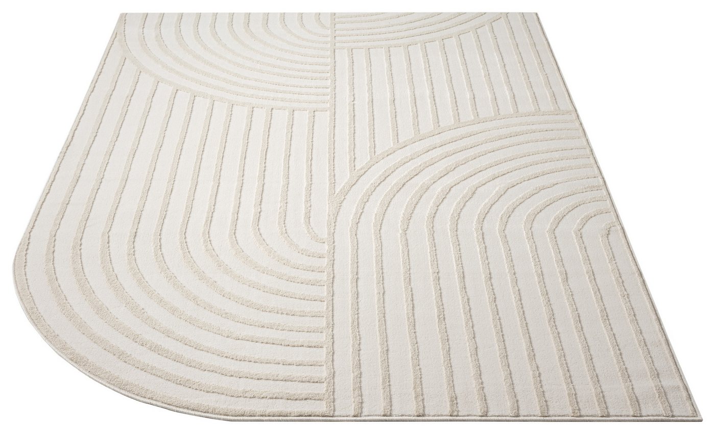 s.Oliver Teppich Cilla, besondere Form, modernes Design, dichte Qualität, rechteckig, Höhe: 11 mm, Woll-Look, Skandi, Boho, leichter Glanz, Wohnzimmer, Schlafzi – Bild 4 von 5
