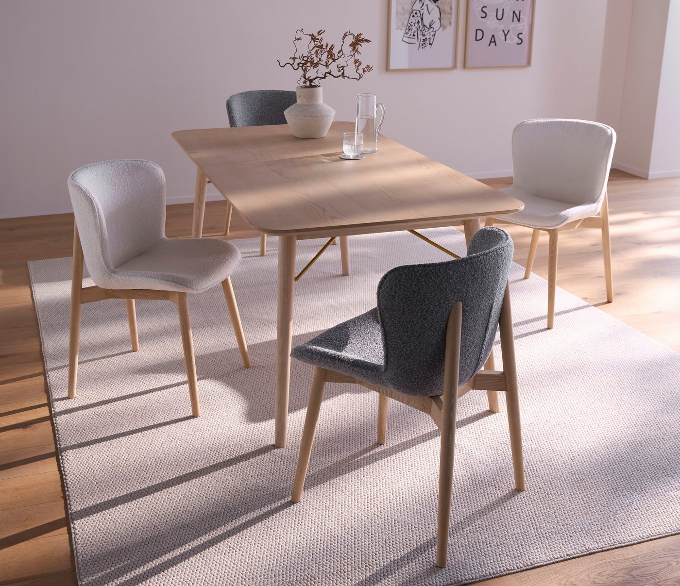 s.Oliver Teppich Lenni, rechteckig, Höhe: 10 mm, Uni-Farben, kurzflor, waschbar, Wohnzimmer, Schlafzimmer – Bild 2 von 5