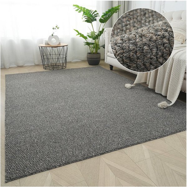 s.Oliver Teppich Lenni, rechteckig, Höhe: 10 mm, Uni-Farben, kurzflor, waschbar, Wohnzimmer, Schlafzimmer