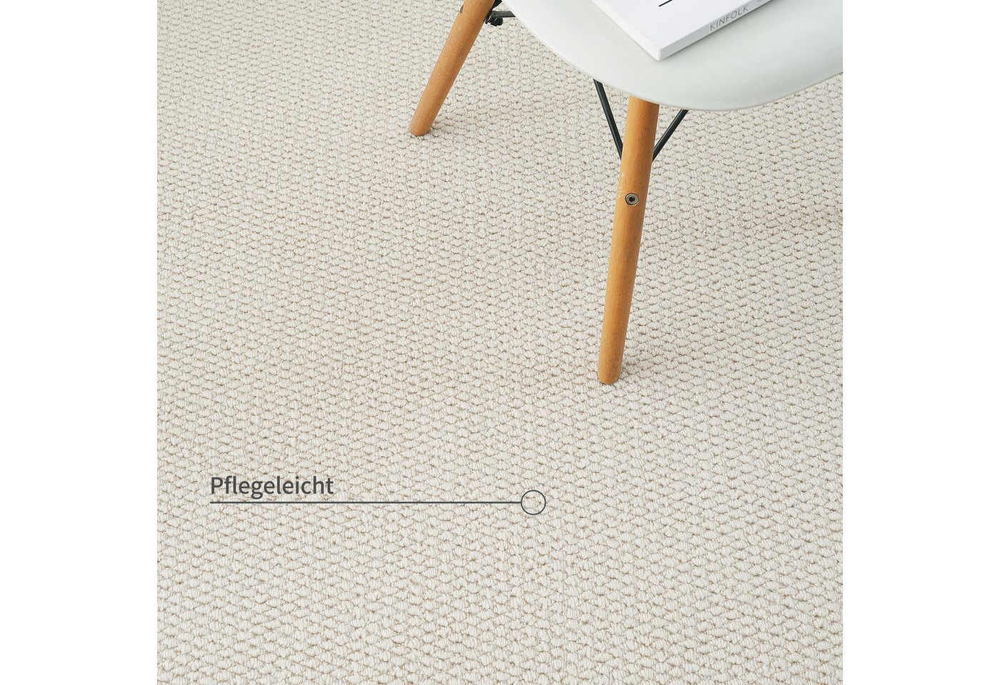 s.Oliver Teppich Lenni, rechteckig, Höhe: 10 mm, Uni-Farben, kurzflor, waschbar, Wohnzimmer, Schlafzimmer – Bild 4 von 5