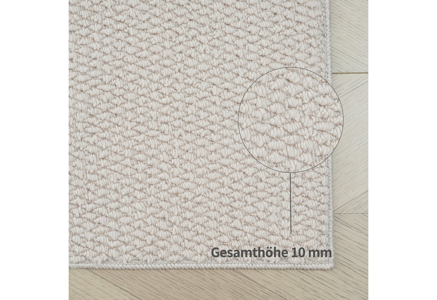 s.Oliver Teppich Lenni, rechteckig, Höhe: 10 mm, Uni-Farben, kurzflor, waschbar, Wohnzimmer, Schlafzimmer – Bild 5 von 5