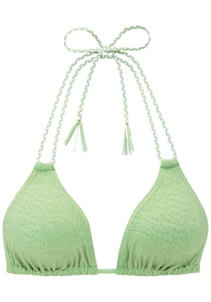 s.Oliver Triangel-Bikini-Top Ada, in gemusterter Strukturware – Bild 2 von 5