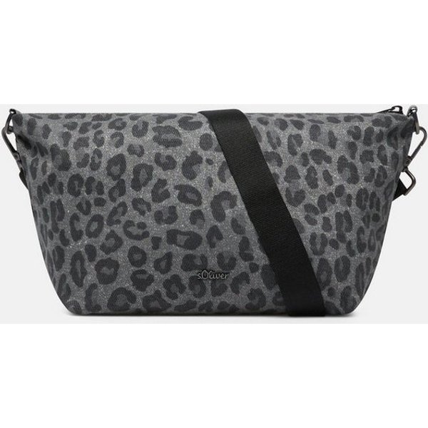 s.Oliver Umhängetasche Tasche, Crossbody Bag mit Animal-Muster und Reißverschlussfach