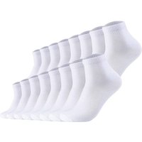 S.OLIVER s.Oliver Unisex Socken, 16er Pack - Quarter, einfarbig, Größe 35-38 in Weiß