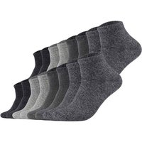 S.OLIVER s.Oliver Unisex Socken, 16er Pack - Quarter, einfarbig, Größe 43-46 in Schwarz
