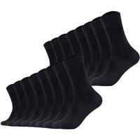 S.OLIVER s.Oliver Unisex Socken, 16er Pack - Kurzsocken, einfarbig, Größe 35-38 in Schwarz