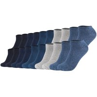 S.OLIVER s.Oliver Unisex Socken, 20er Pack - Sneaker, einfarbig, Größe 43-46 in Blau